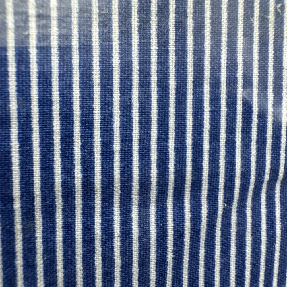 Ralph Lauren Sheet Full Flat Blue Narrow Stripe New USA Made Vintage NIP